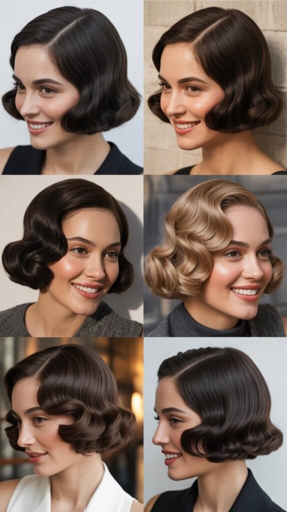  Blunt Bob With Vintage Waves