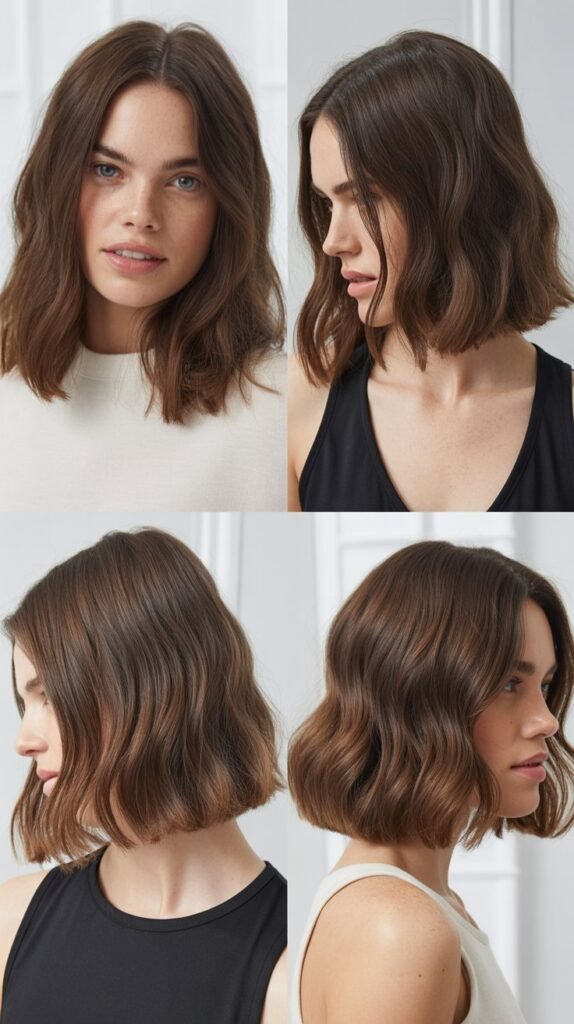 Blunt Cut with Dry Texturizing Spray