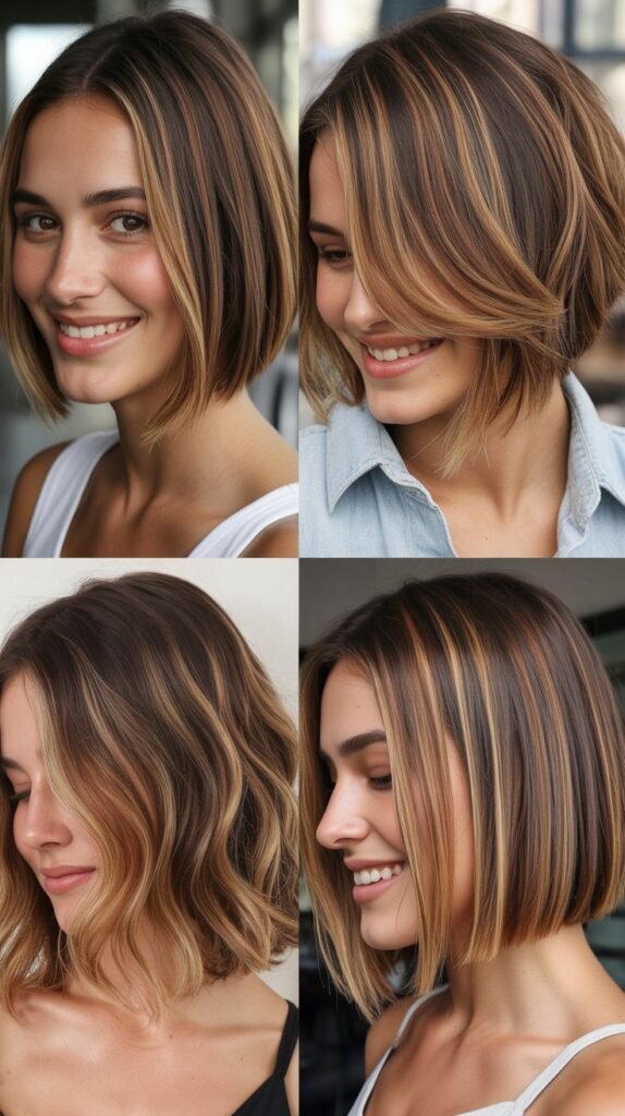 Caramel Highlights on Long Hair