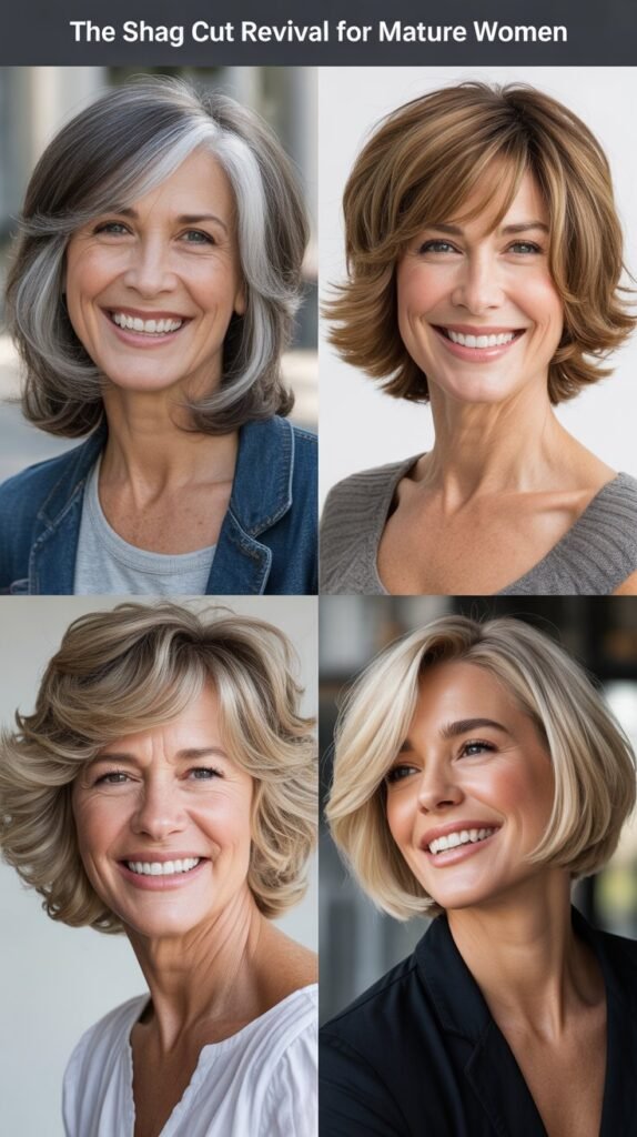The Shag Cut Revival for Mature Women