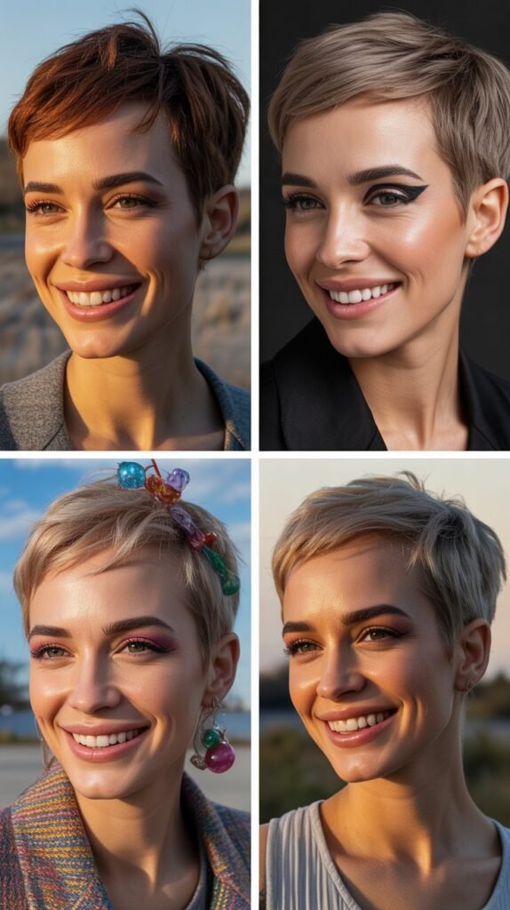 . Pixie with Swept Back Styling