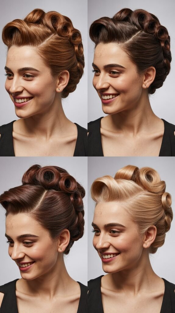 Pinned Curls Updo