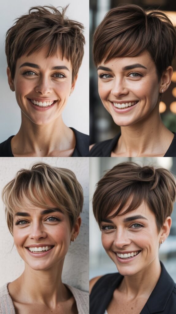 Disconnected Pixie With Long Textured Bangs