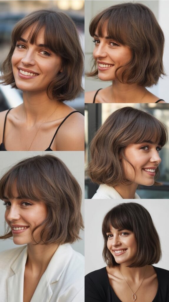 Wispy Bangs With Disconnected Bob