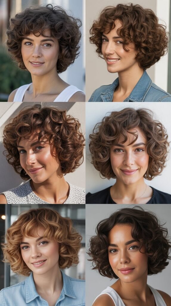 The Curly Graduated Bob