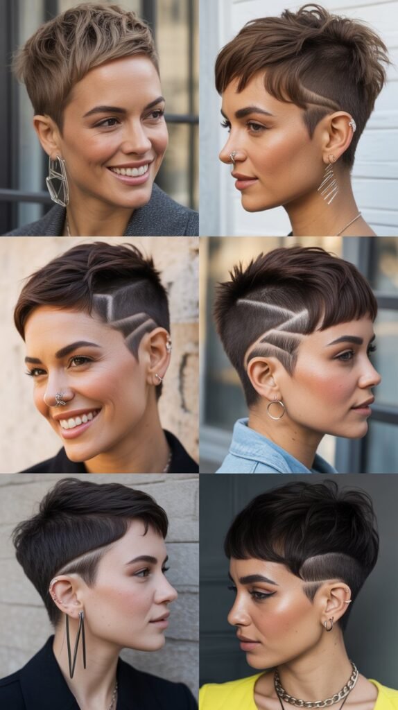 Pixie With Undercut And Edgy Accessories