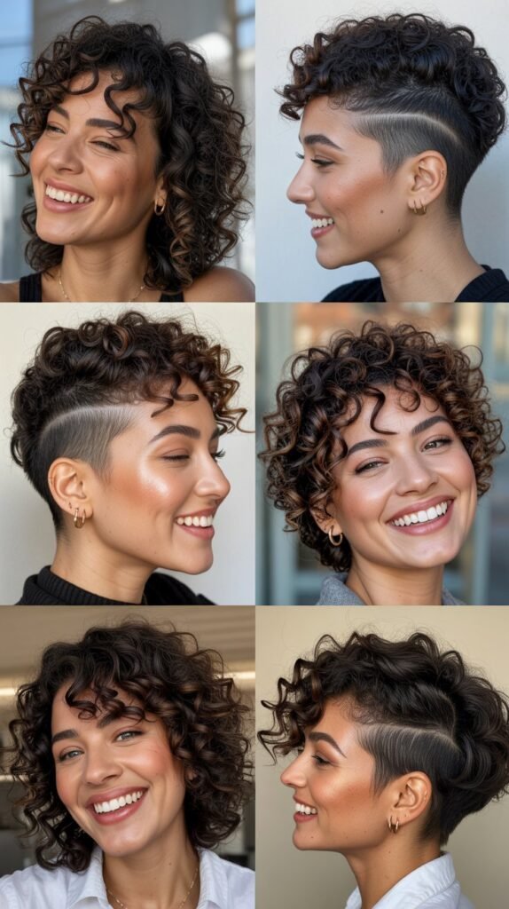  Curly Disconnected Undercut