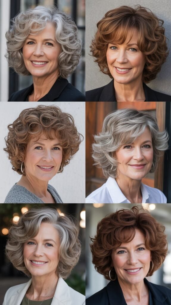  Voluminous Curly Shag with Feathered Layers