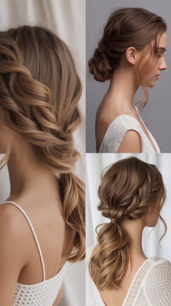  Twisted Side Swept Elegance