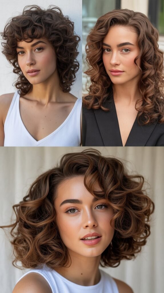 Curly V-Part Cut