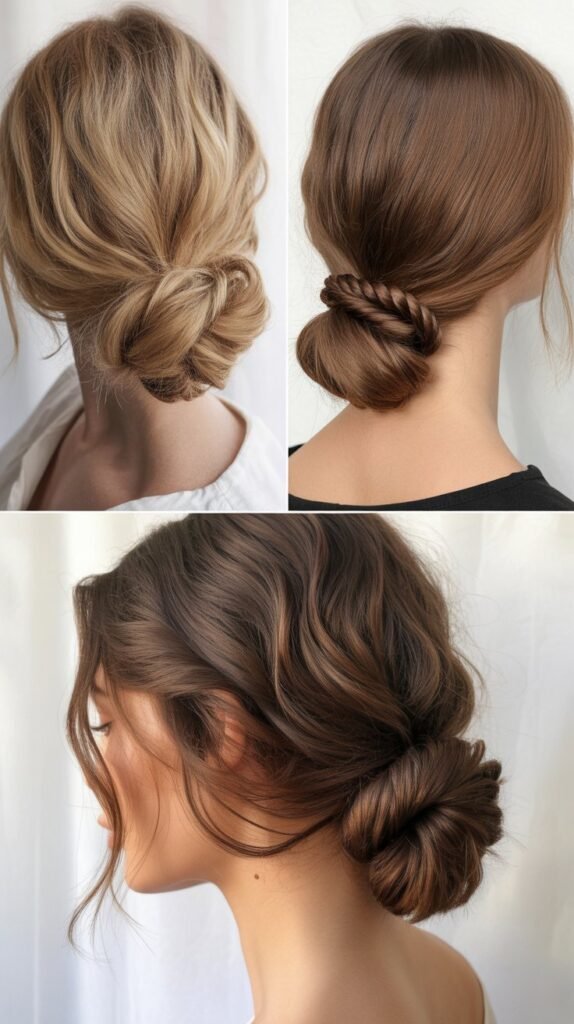  Low Twisted Chignon