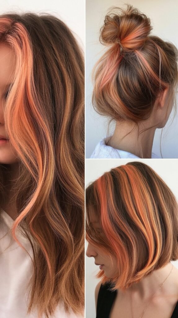 Coral and Peach Highlights