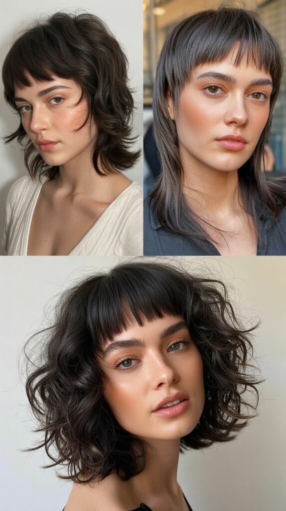  Blunt Micro Bangs With Shaggy Textured Layers