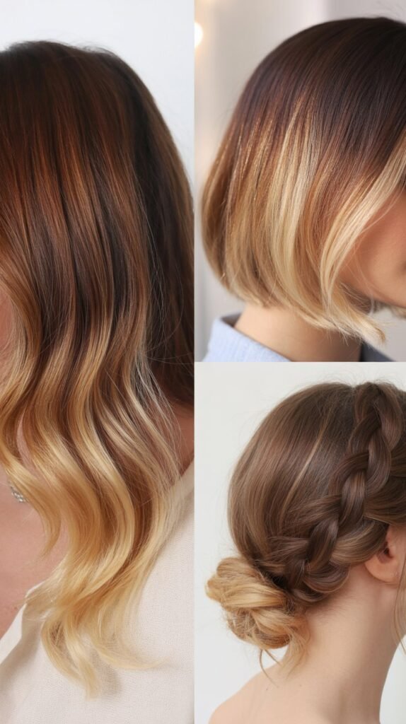  Ombré Effect from Brown to Blonde