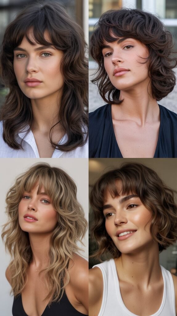 Baby Bangs With Voluminous Shag