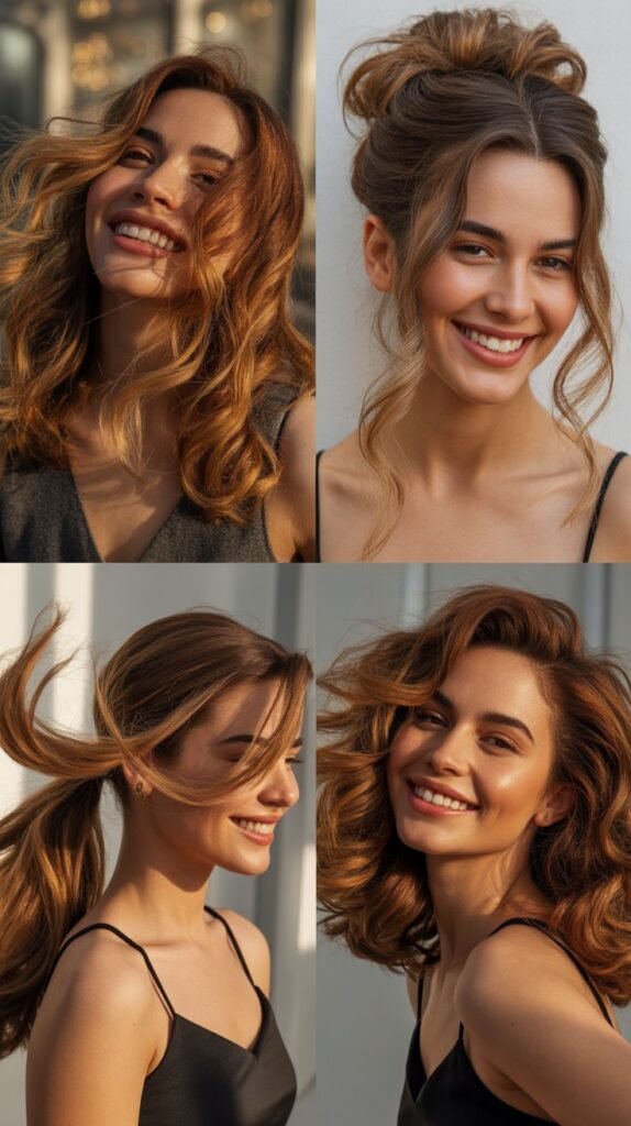  Golden Caramel Swirls for Movement