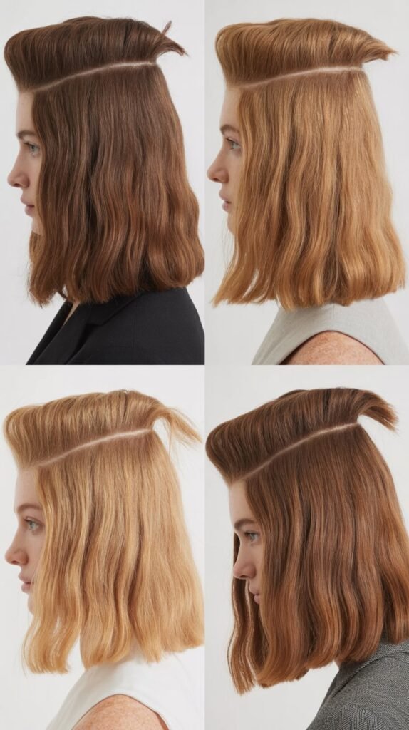 Blunt Cut with Crown Teasing