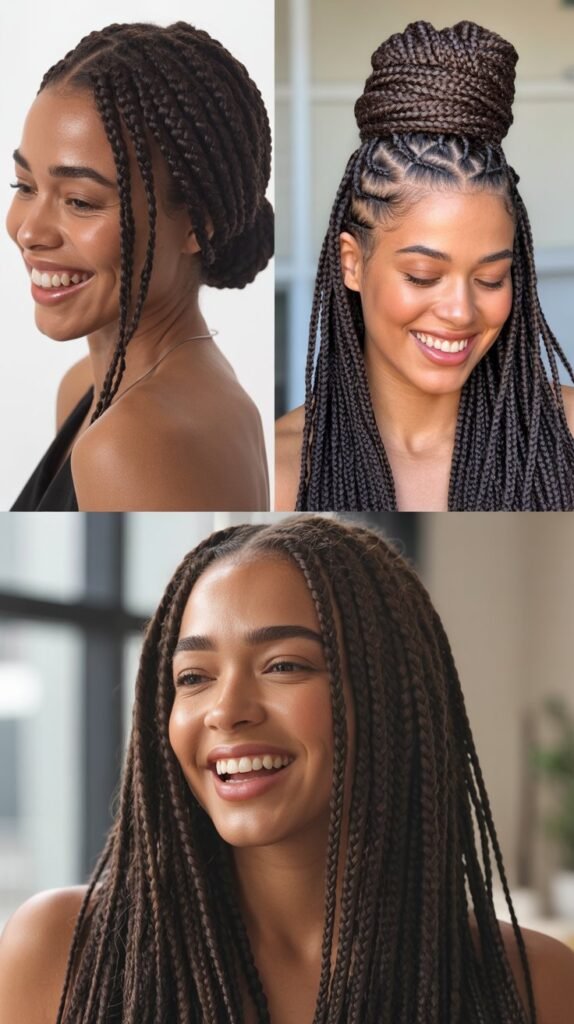  Dark Chocolate Brown Micro Braids