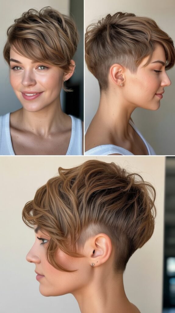 Shaggy Pixie With Undercut