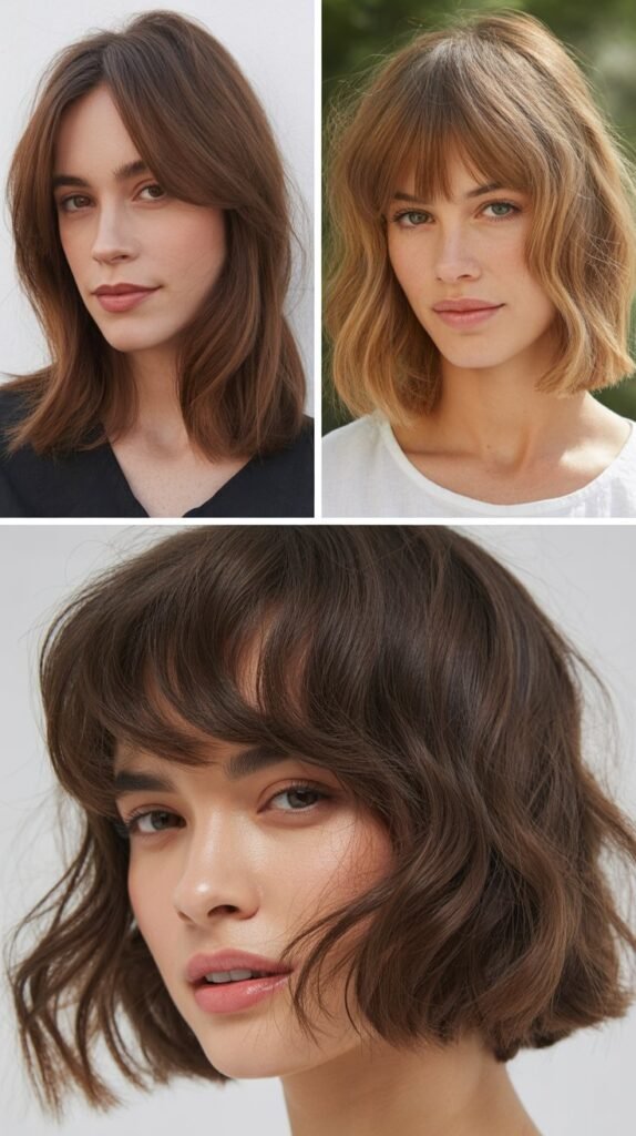 Wispy Bangs With Textured Ends