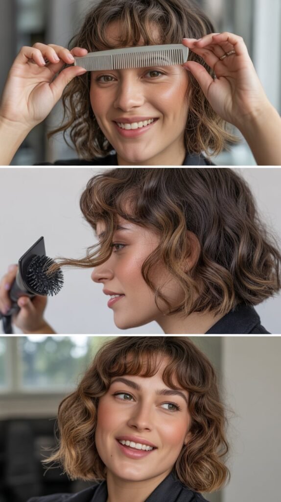 Teaching Others to Style Your Wispy Bangs