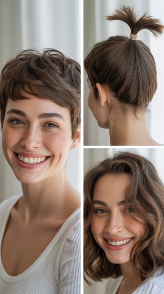  Pixie with Mini Ponytail