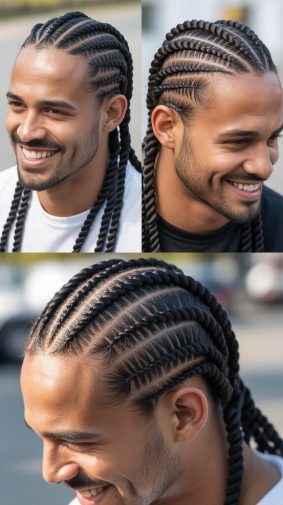 Rope Twist Cornrows