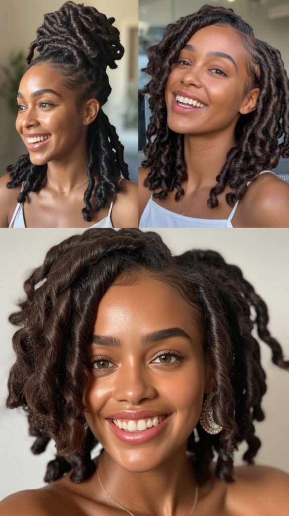 Dark Chocolate Brown Butterfly Locs