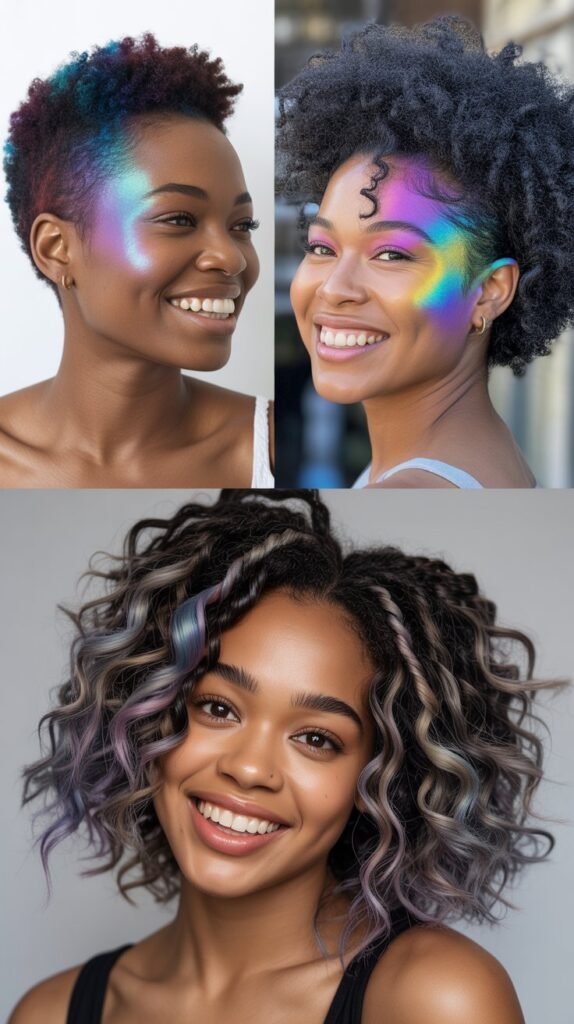 Pixie with Holographic or Iridescent Color