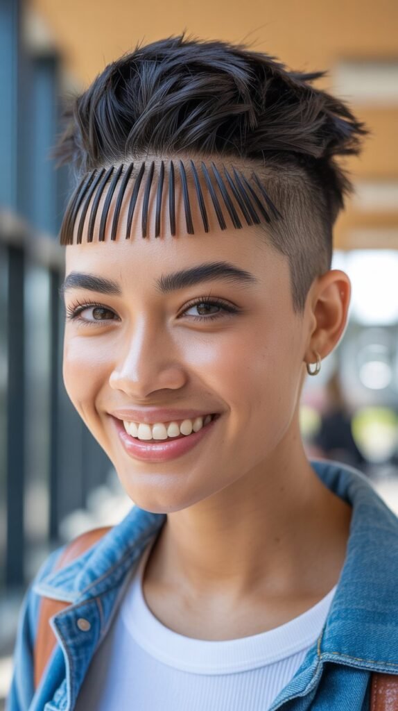 Pixie with Micro Bangs