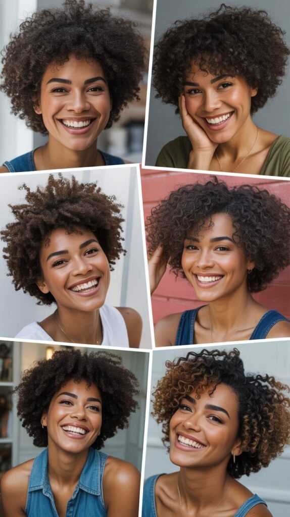 Curly Long Layers with Face Frame