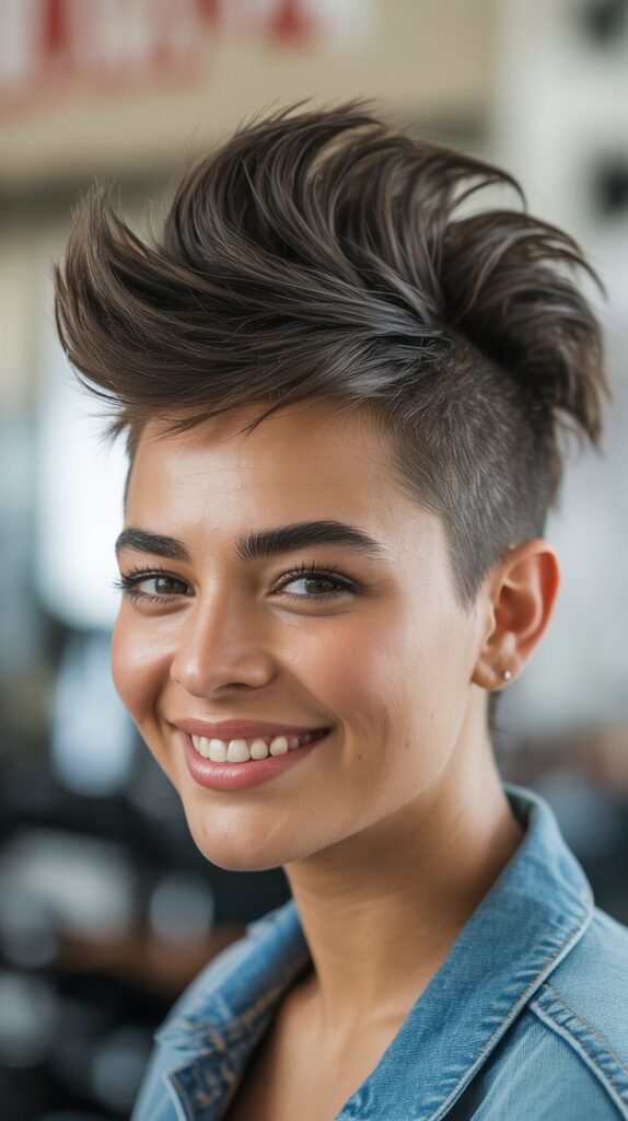 Pixie with Mohawk Styling