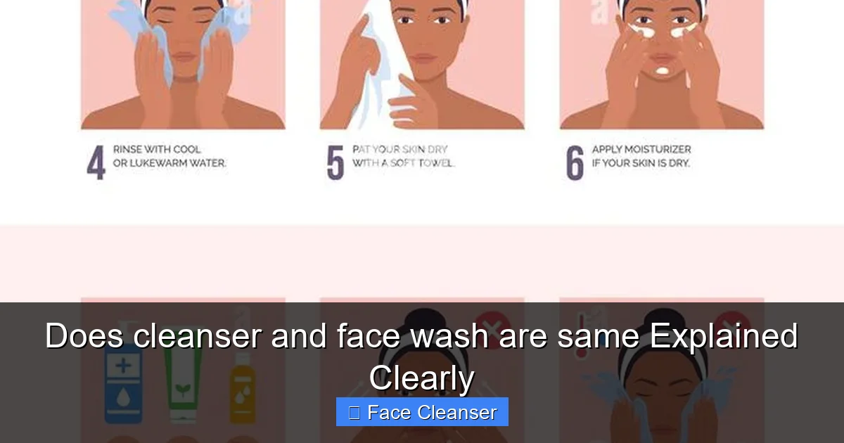 Does cleanser and face wash are same Explained Clearly