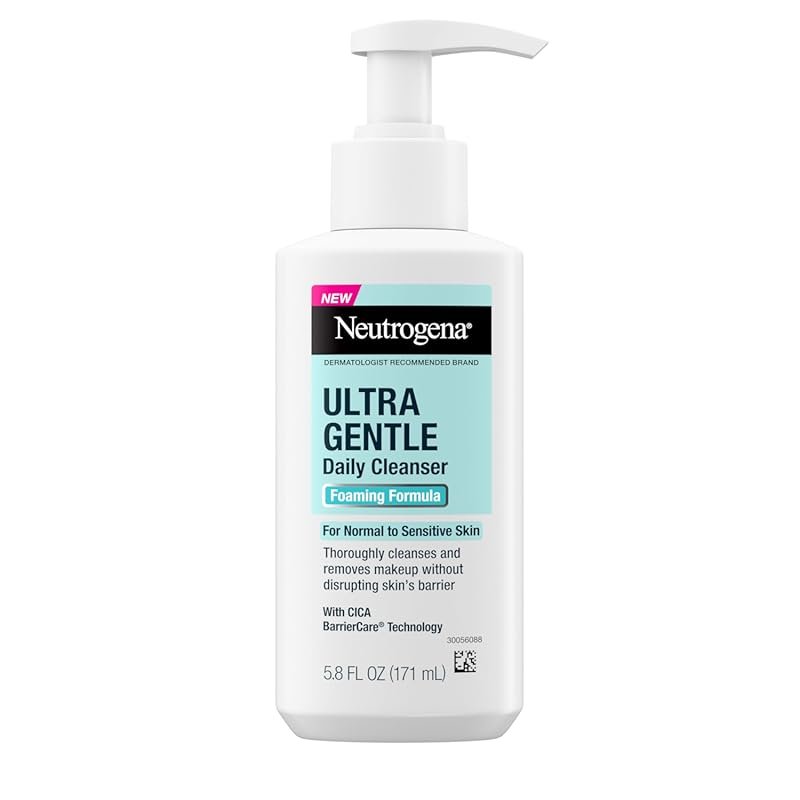 Neutrogena Ultra Gentle Foaming Facial Cleanser for Sensitive Skin, Fr