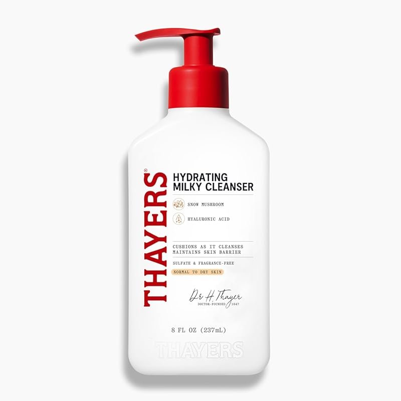 Thayers Milky Hydrating Cleanser with Snow Mushroom and Hyaluronic Aci