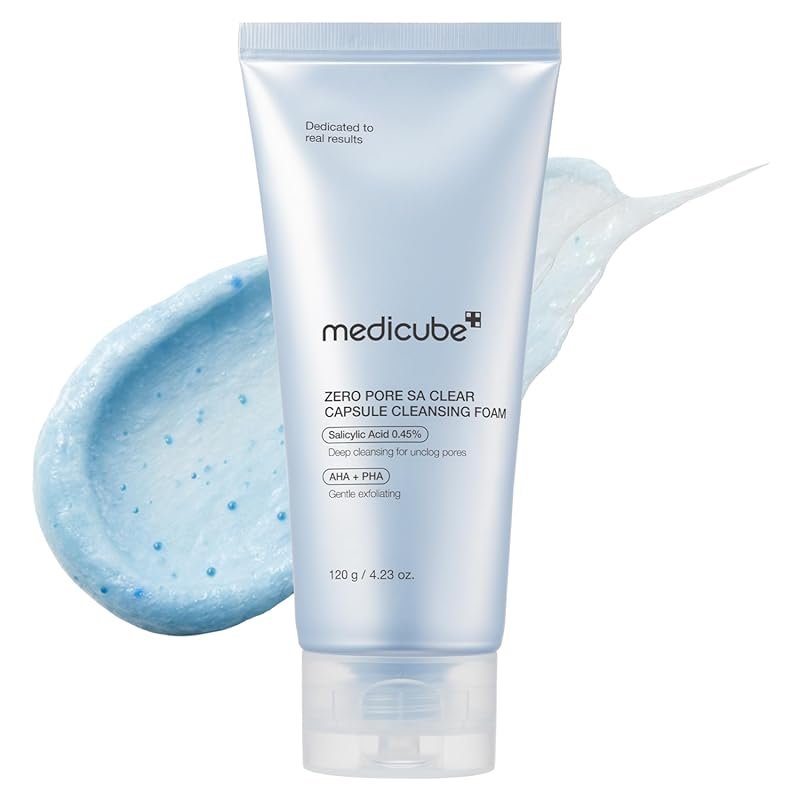 medicube Zero Pore Capsule Cleansing Foam Gentle Cleanser with AHA BHA