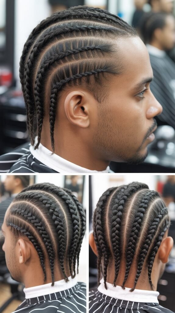 Classic Straight Back Cornrows