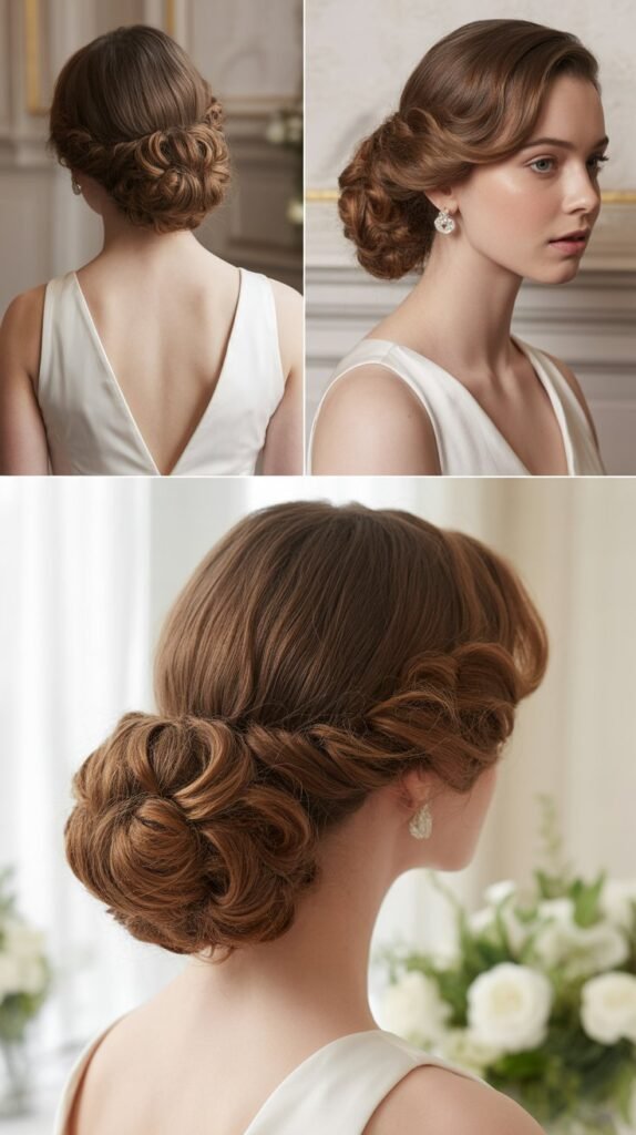 Classic Low Curly Bun