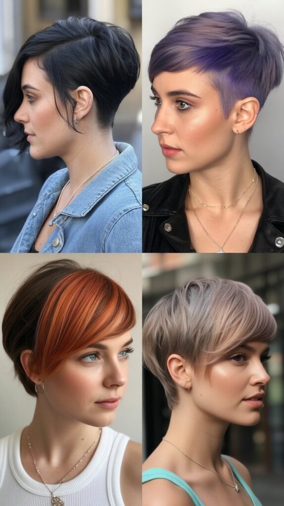  Pixie With Undercut And Ombre Color