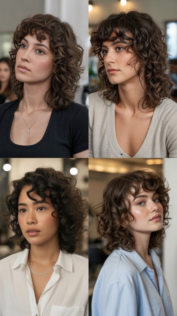  The Classic Curly Layered Cut
