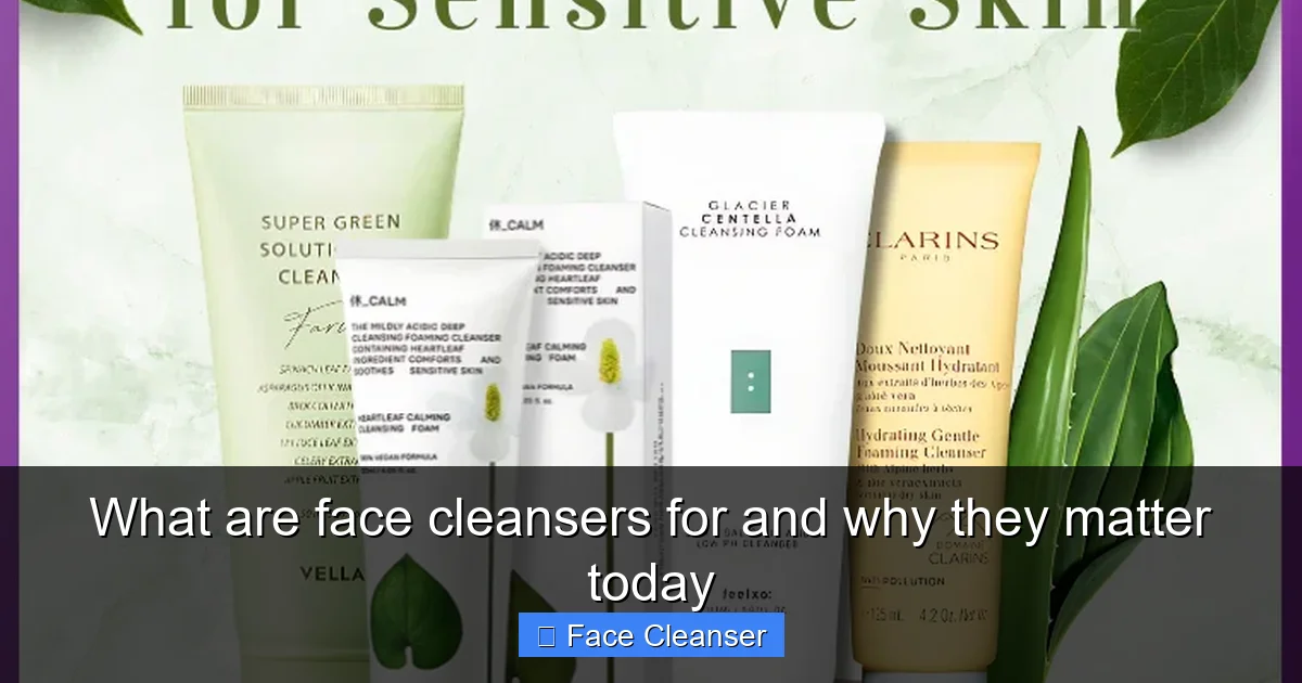 What are face cleansers for and why they matter today
