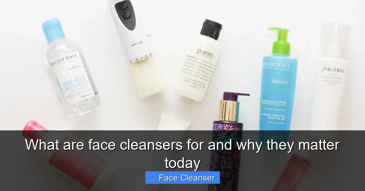 What are face cleansers for and why they matter today