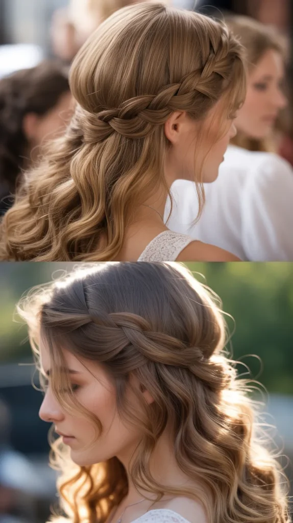  Waterfall Braid Half-Up