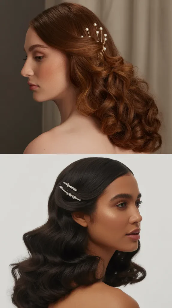 Classic Half-Up Half-Down with Curls