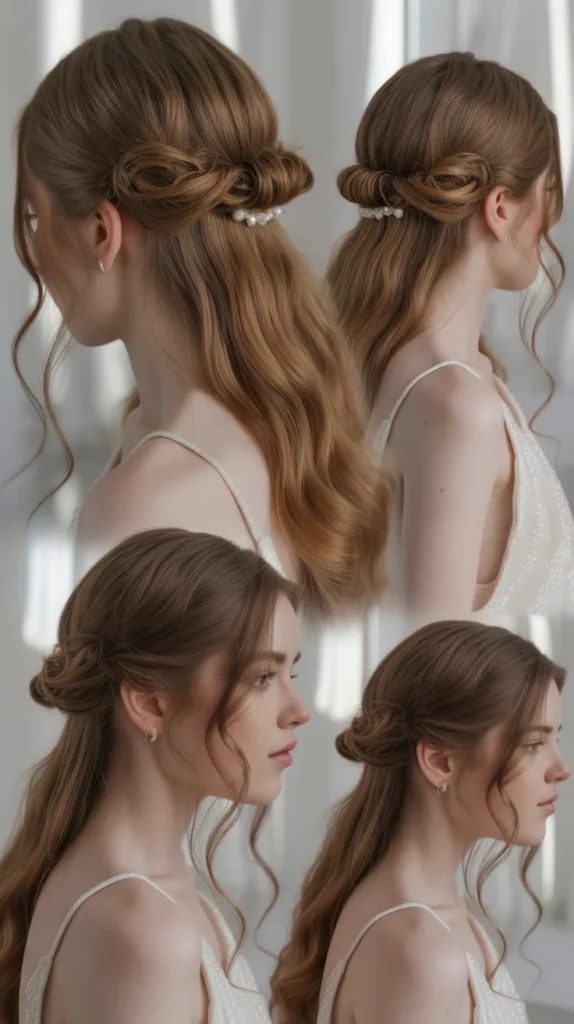 Half-Up with Wispy Baby Hairs