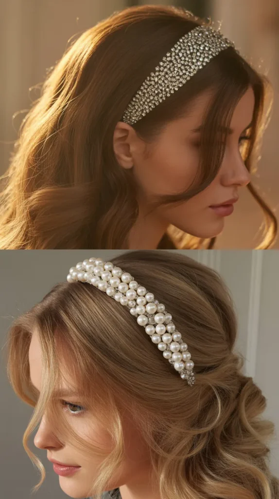 Half-Up with Accessories Headband
