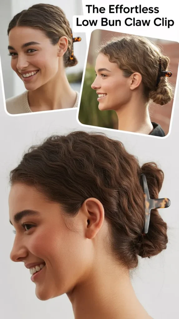 The Effortless Low Bun Claw Clip