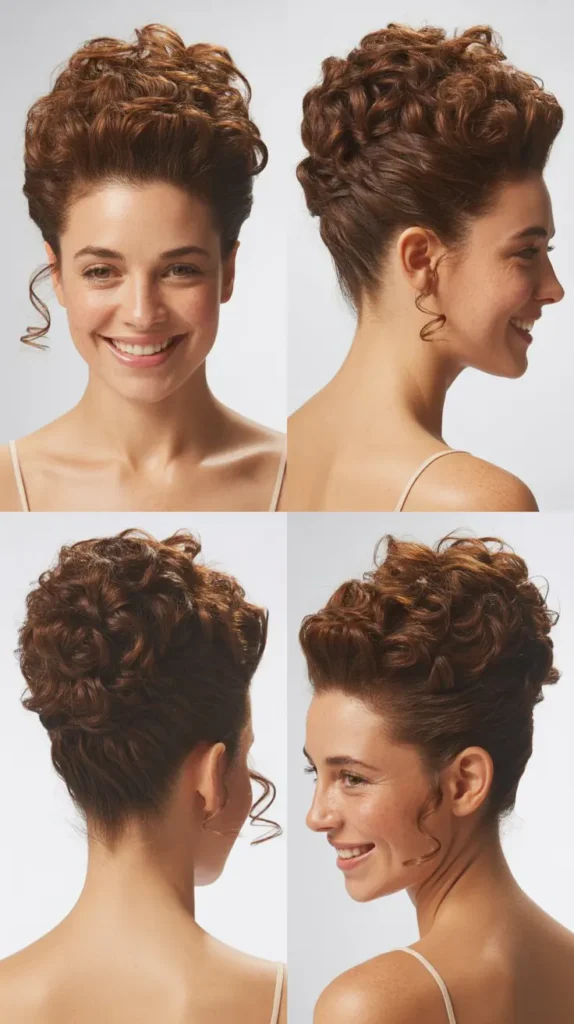  Classic Voluminous Curly Updo