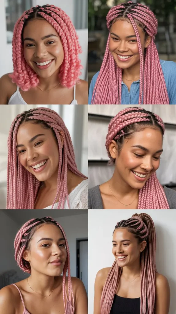 Pink Box Braided Wig