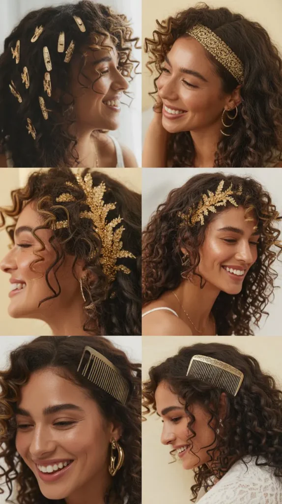 Curls with Gilded Accessories